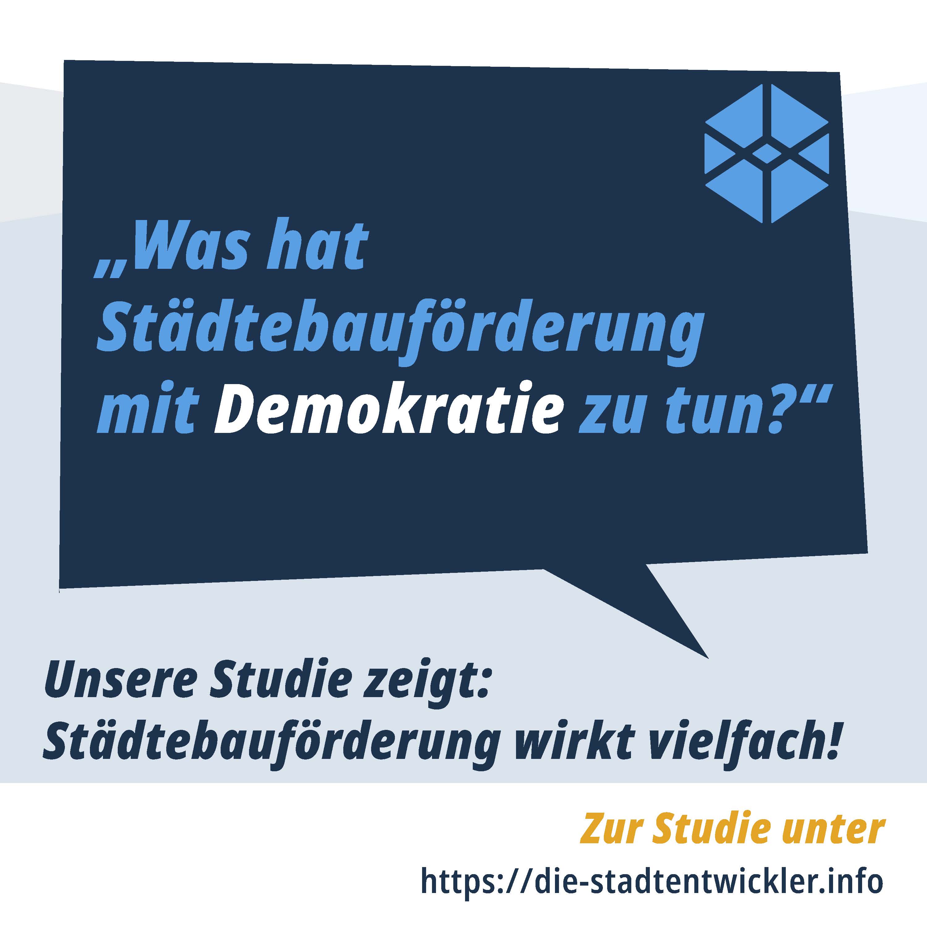 Was hat Städtebauförderung mit Demokratie zu tun?